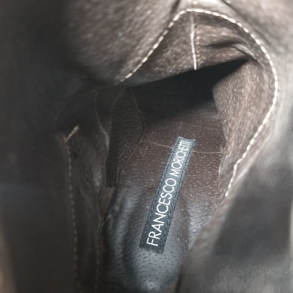 Francesco Morichetti Grey Leather Heeled Boots - Picture 11 of 16